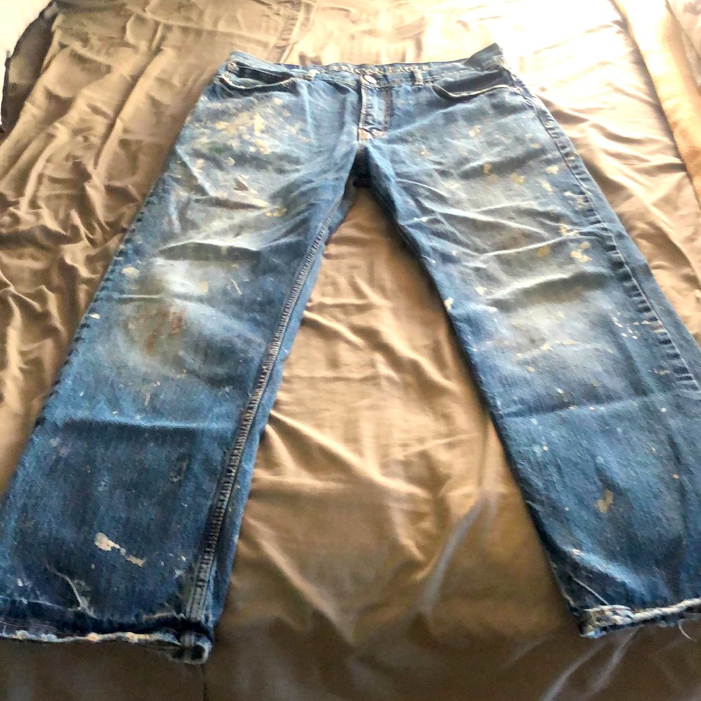 American Eagle Painters Distressed Jeans